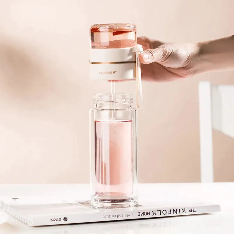 Glass Water Bottle - Bellarte Enchanté Glass Water Bottle